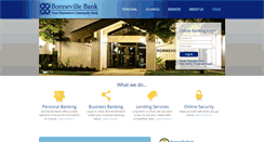 Desktop Screenshot of bonnevillebank.com